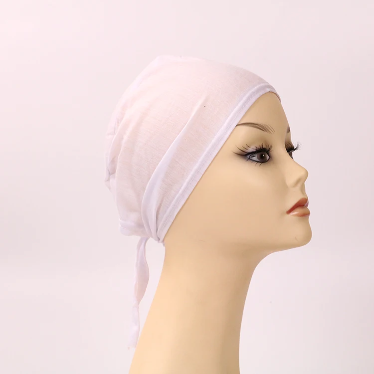 
Bandana arabian national costume modal bottom cap 12 colors head covers monochrome cap turkey muslim hijab cap ladies 