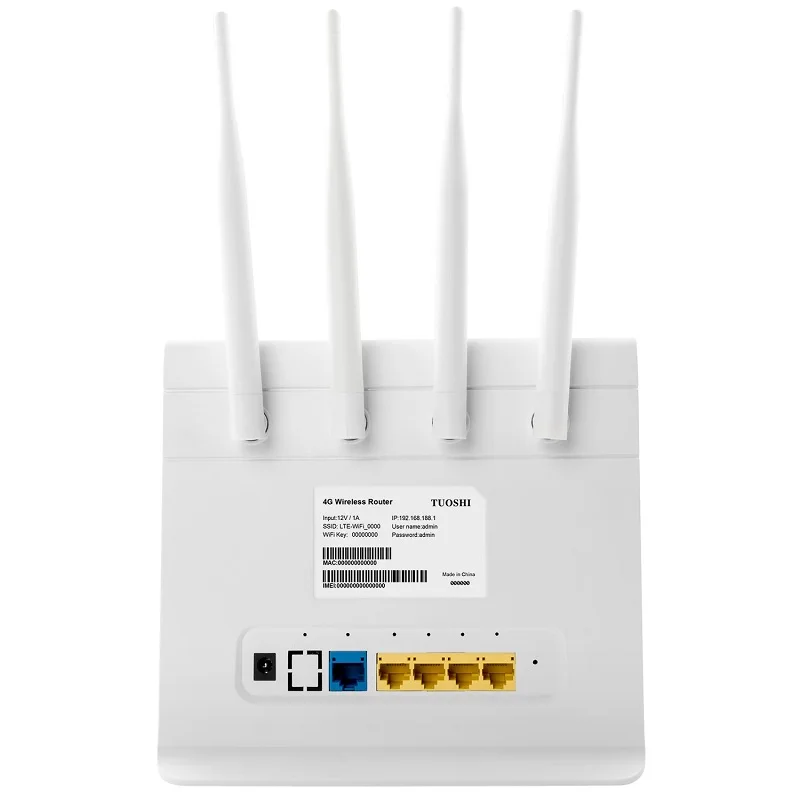 4G Wifi Routers Band Lock Dual Band 2.4G 5.8GHz Router with LAN SIM Card 4 antennas Wireless LTE Router
