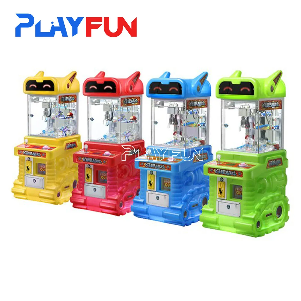 Playfun Factory Directly Price Super Man Mini Commercial Small Doll Coin Operated Toy Crane Claw Machine for Mexican Market