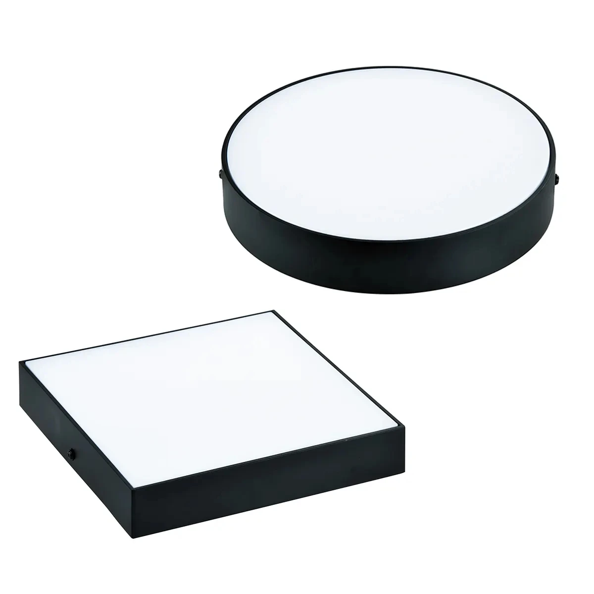 Commercial home hotel perforated surface mounted LED square panel lights