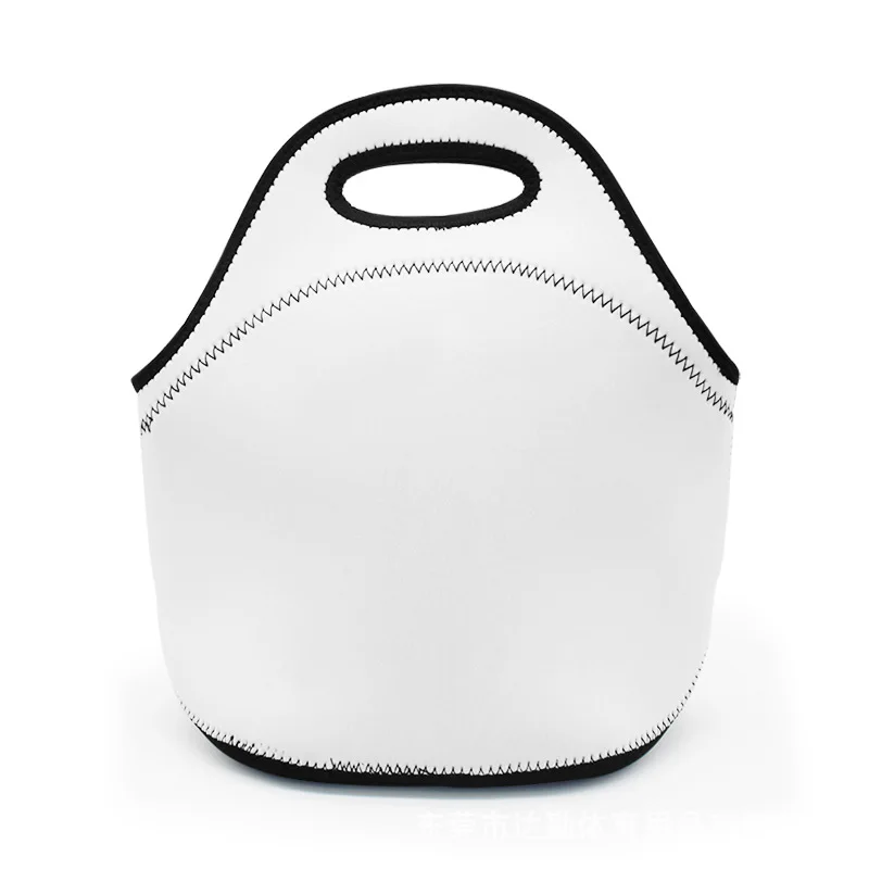 wholesale price custom waterproof insulated blank white neoprene large lunch bag for sublimation