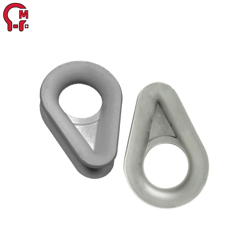 HLM Nylon Rope Thimble White Nylon Plastic Thimble for 12/16mm Nylon Cord Plastic Rope Thimble