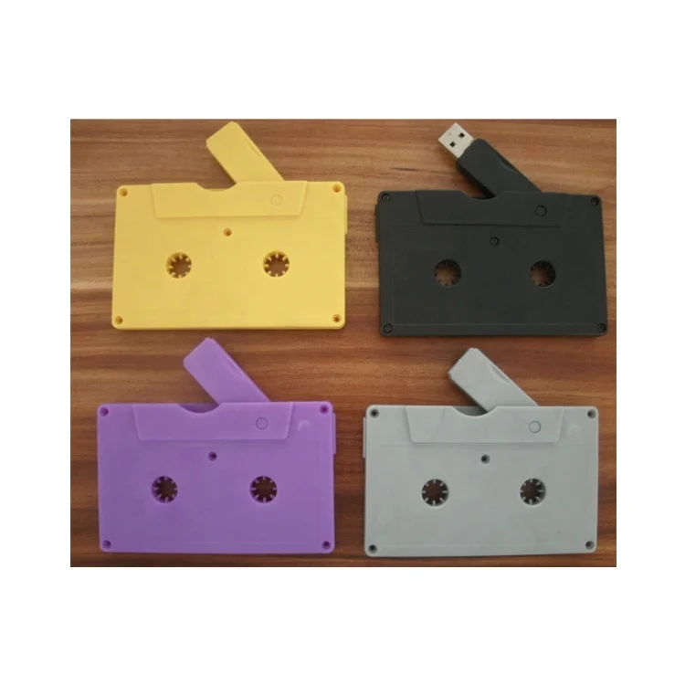 wholesale cassette tape usb flash drive,Cassette Tape Shape USB 2.0 Flash Drive Pendrive,Black casette 1gb usb