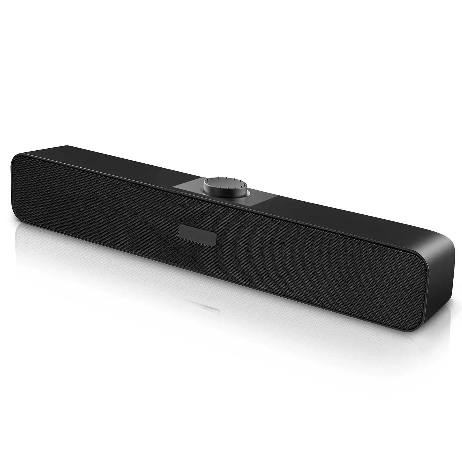 Computer Speaker Wired 2.0 USB Powered Diaphragm Soundbar 3.5mm AUX Input for Windows PC Desktop Mobile Phone