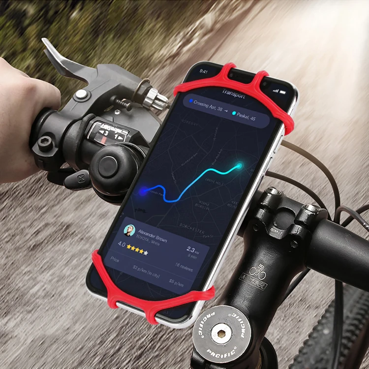 
2021 Amazon hot sellers Silicone bicycle phone holder bicycle accessories other bicycle parts 