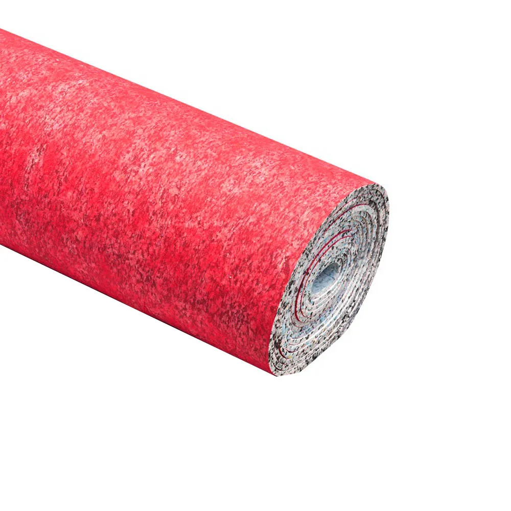 Flame retardant 120 kg/m3 Thickness 8mm Single PE coated hardwood rug padding foam sheets carpet underlayment