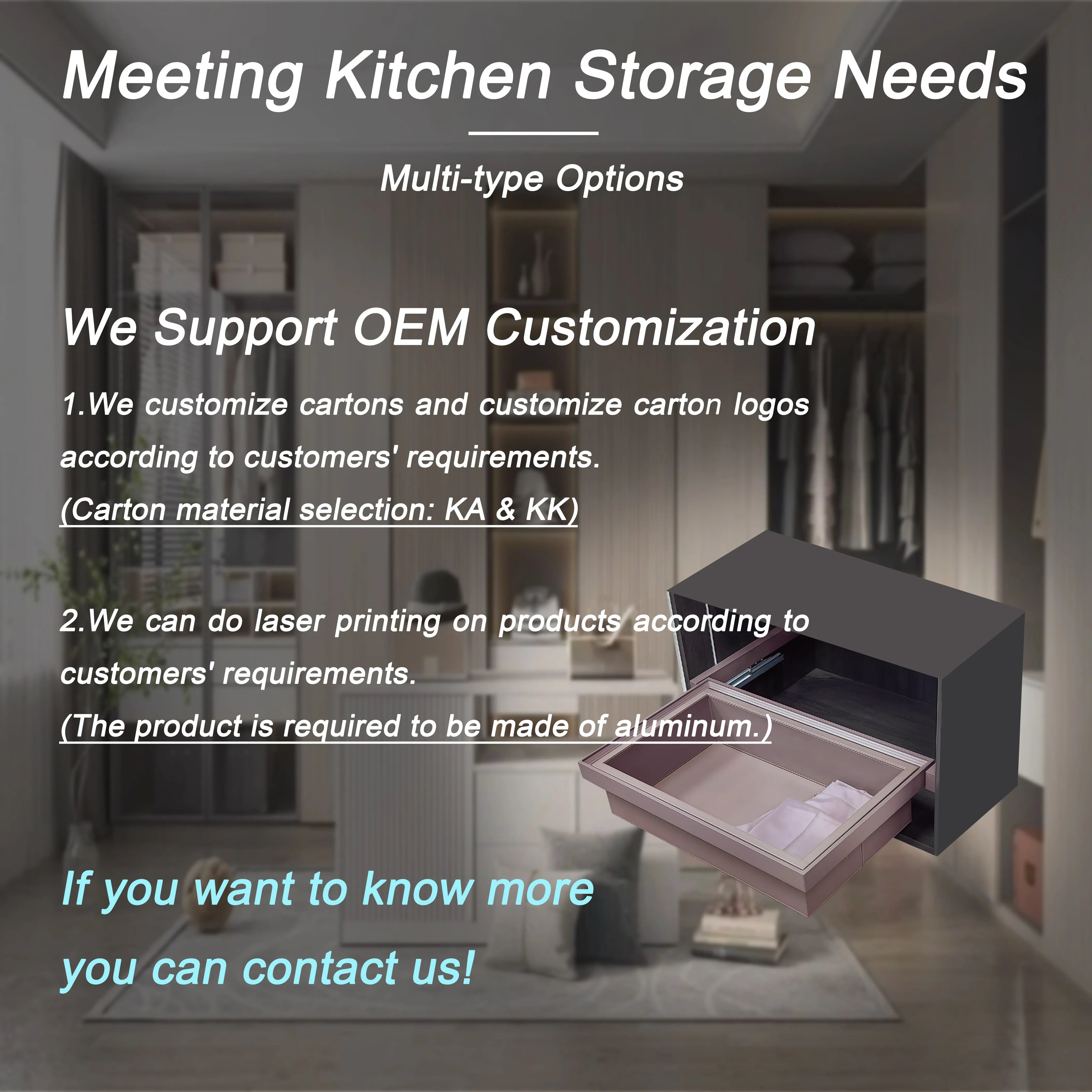 Wardrobe Clothes Organizer Aluminum Frame Drawer with Soft Close Shoe Shelves Luxury Mocha Sliding Out Leather Basket