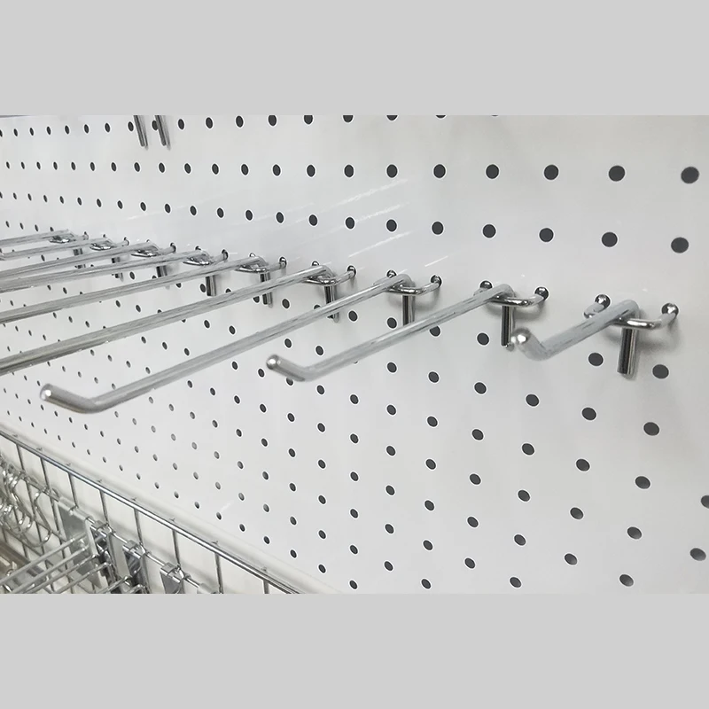 Wholesale Hot Sale Free samples Supermarket Metal Pegboard Display Rack Hooks For Hanging