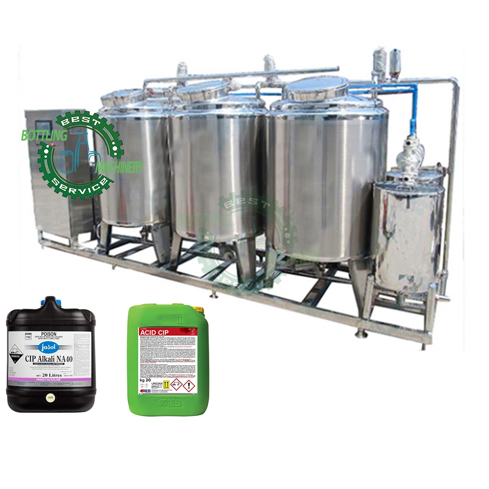 Three layer tank electric heating 2000L CIP washing system For Beer Brewing Brewery Tank
