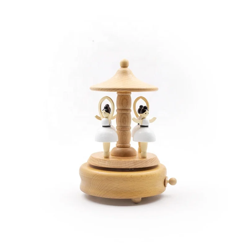 Лидер продаж, креативные деревянные танцевальные игрушки для балерин, Высококачественная деревянная Музыкальная шкатулка на заказ для детей