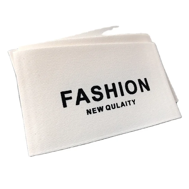 Eco-Friendly Recycle Design Labels Maker Custom design brand name logo private clothing label woven For Clothes Garment