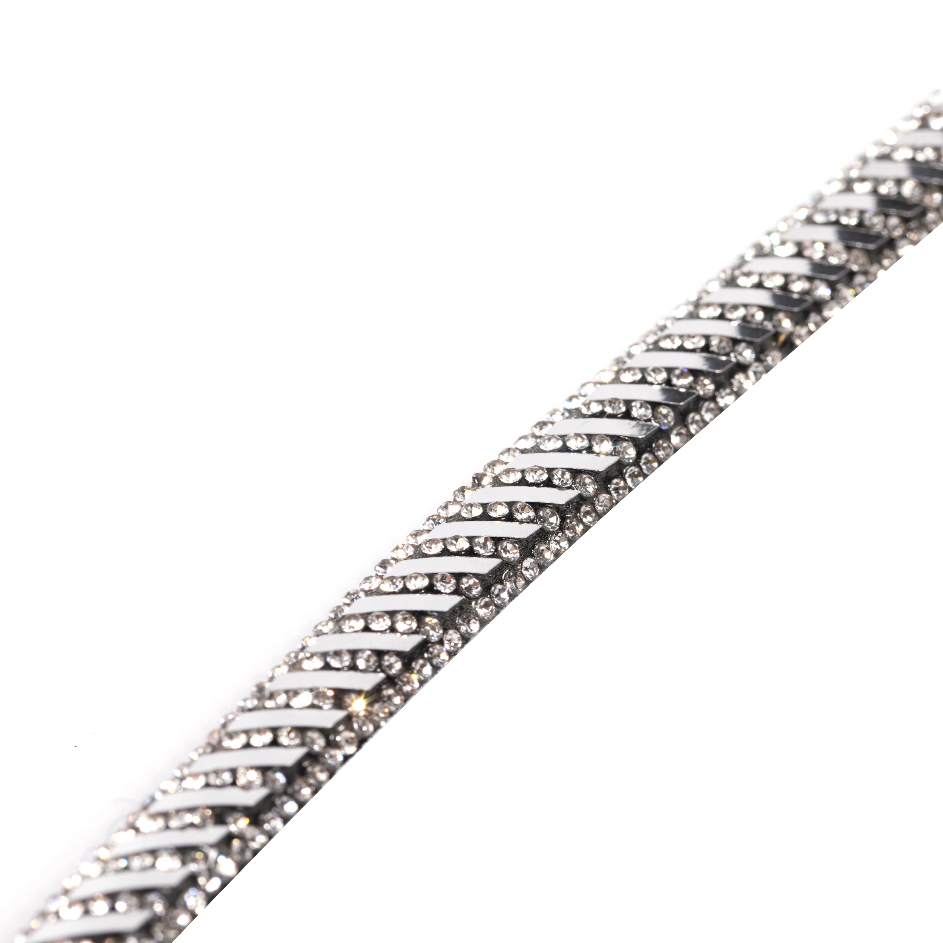 Pearl Crystal Rhinestone Rope Glitter Crystal Decorated Strip Shoe Accessories