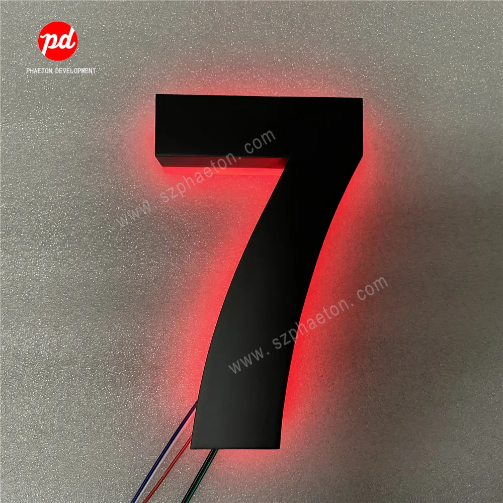 Professional Led Illuminated House Address Number Sign Factory, Led Backlit Numbers for Electronic Signs
