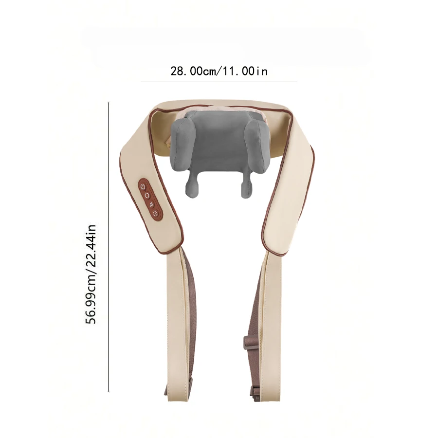 Shiatsu Back and Neck Massager with Heat Wearable Electric Deep Tissue Kneading Massage Leg and Shoulder Massager for Women Men