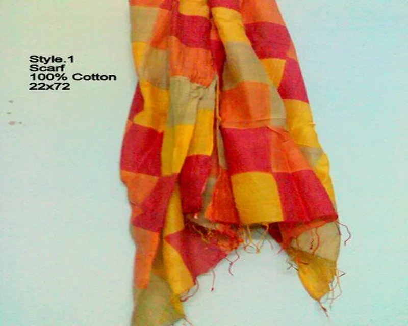 100% cotton fashion scarf