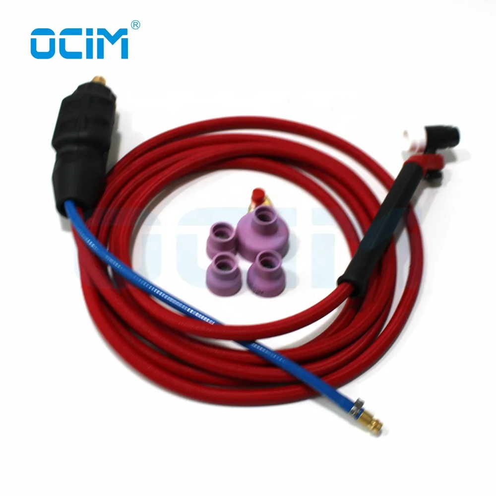 NR17 Red Soft Cable Torcha with Jumbo Ceramic Nozzle Welding Gun