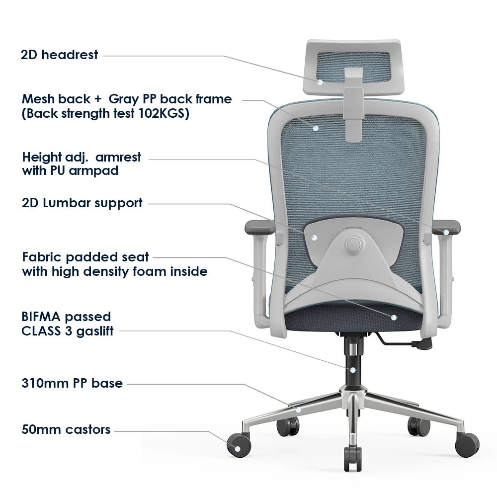 China modern sillas de oficina mesh white office chair cheap chair for office high back computer chair with back support