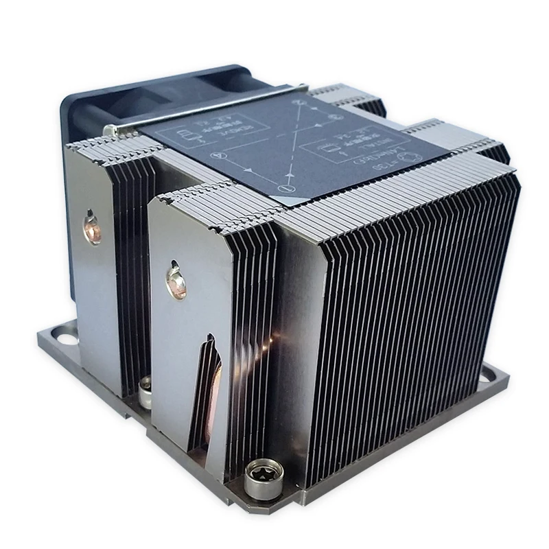 Square CPU cooler four pipes active side blowing