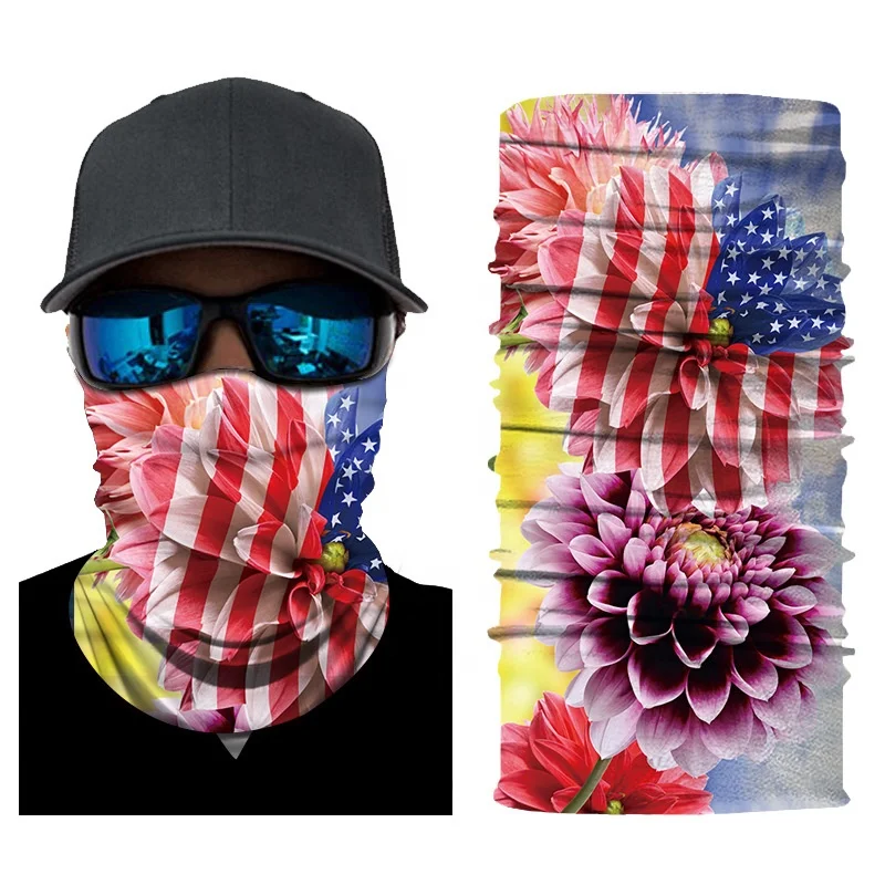 Fashion Bufanda Tubular Hijab Camo Bandana Scarf Seamless Neck Tube Bandana Standard  Men Bandana
