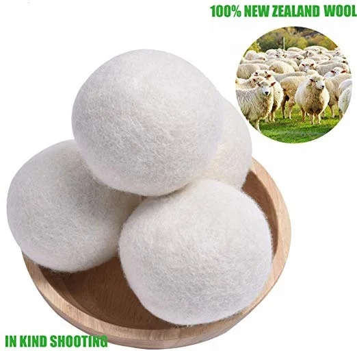 wholesale cleaning eco white fragrance laundry dryer balls wool dryer balls for laundry