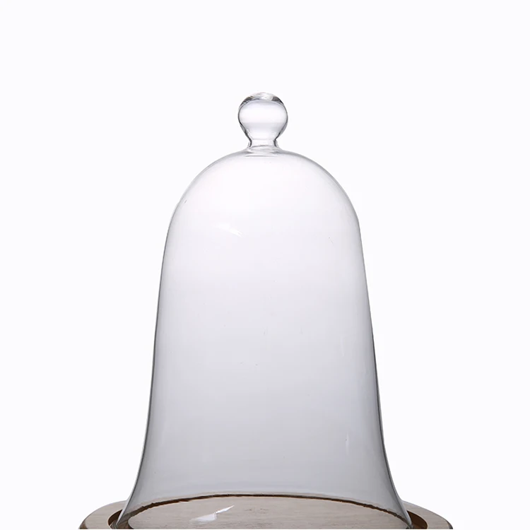 Wholesale Glass Bell Dome with Decal Printing for Camera Desserts Cake to Let Dust and Bacteria Proof