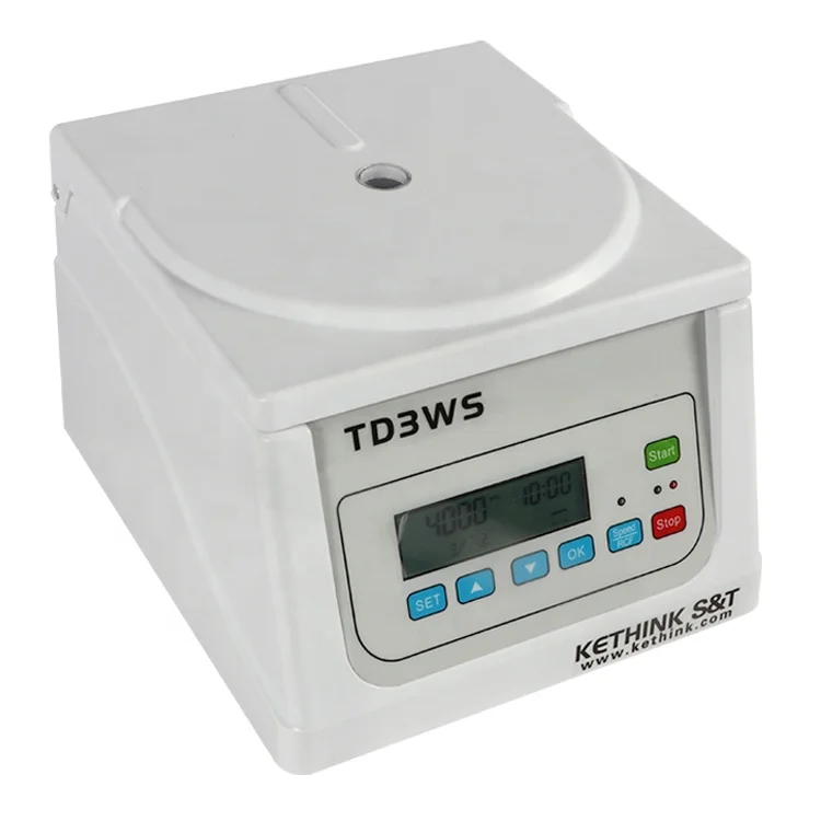 TD3WS low speed portable mini centrifuge with angle rotors 5ml, 7ml,10ml, 15ml, 20ml tubes
