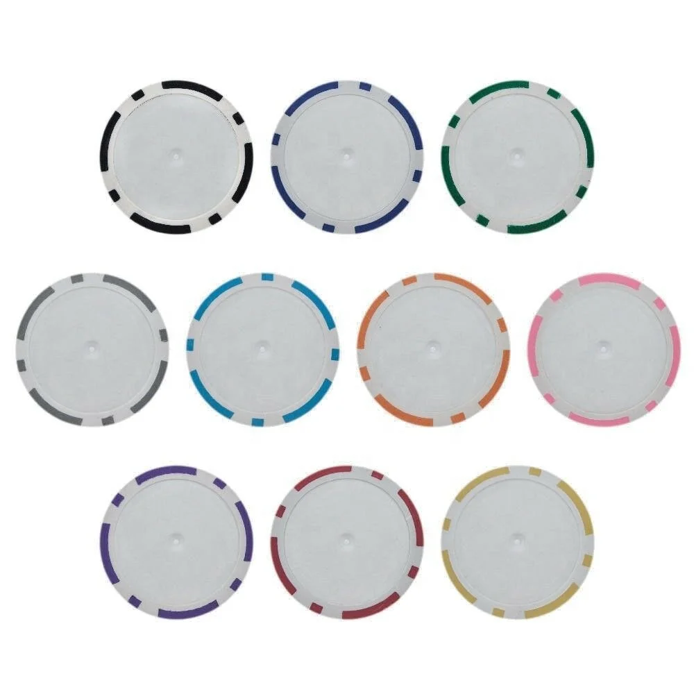 Blank 8 Stripe 11.5 Gram Casino ABS Poker Chips
