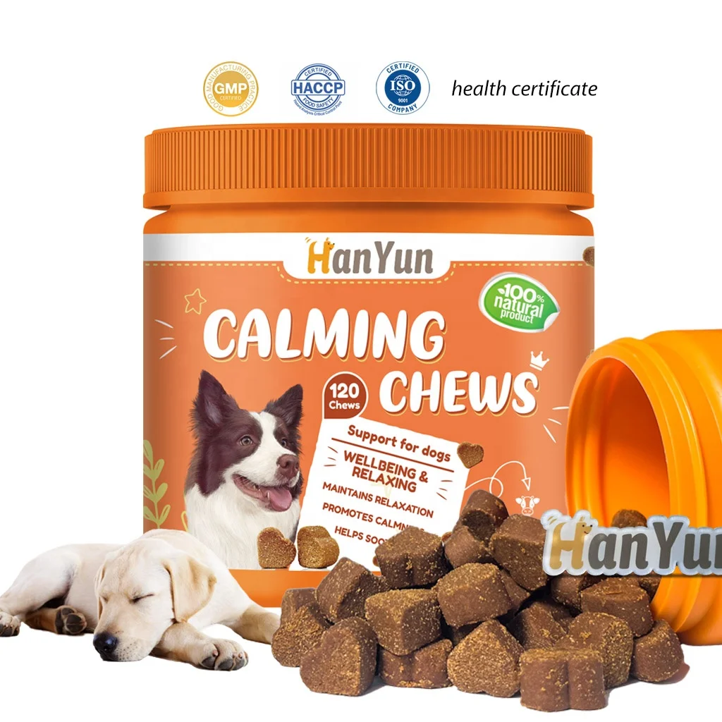 wholesale Hemq Calming Chews for Dogs Organic Dogs Calming Chews Calming Treats for Dogs Anxiety Relief Treats Private Label