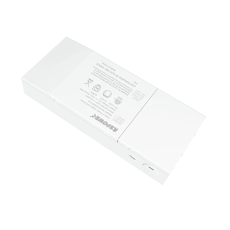 custom Electron high pfc metal Iron with junction box 12V 20W dc Lighting Transformers compatibility UL Class2 ETL cETL Approved