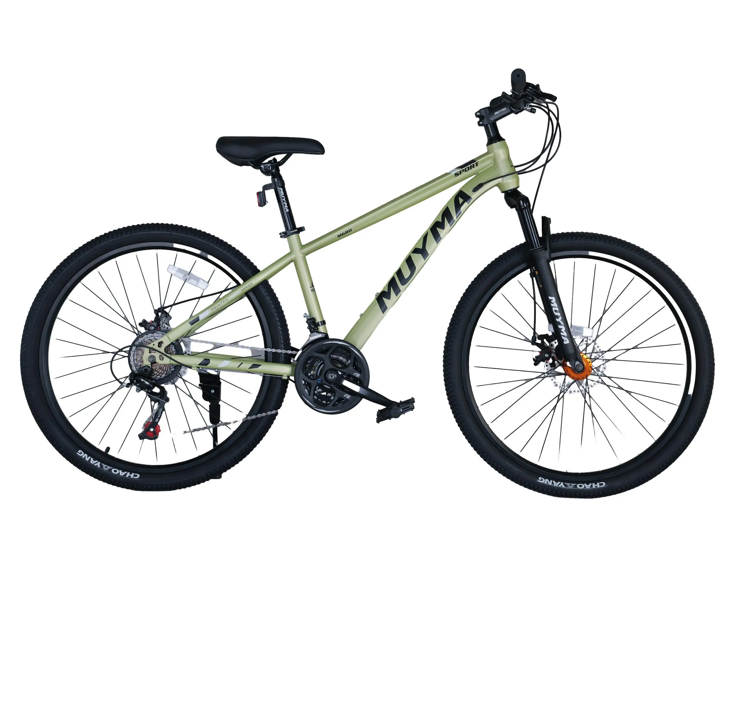 Best-selling ultra-light high-carbon steel frame shock-absorbing front fork 21 variable speed mountain bike