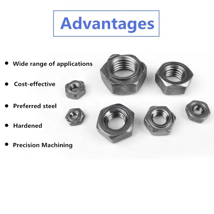 Din928 Din929 Stainless Steel Galvanized Hex Weld Nut