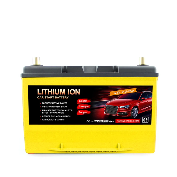 95D31 12.8v 62Ah 1800CCA lifepo4 strater customized replacement Car Boat Aircraft Starter Battery Bluetooth Monitoring