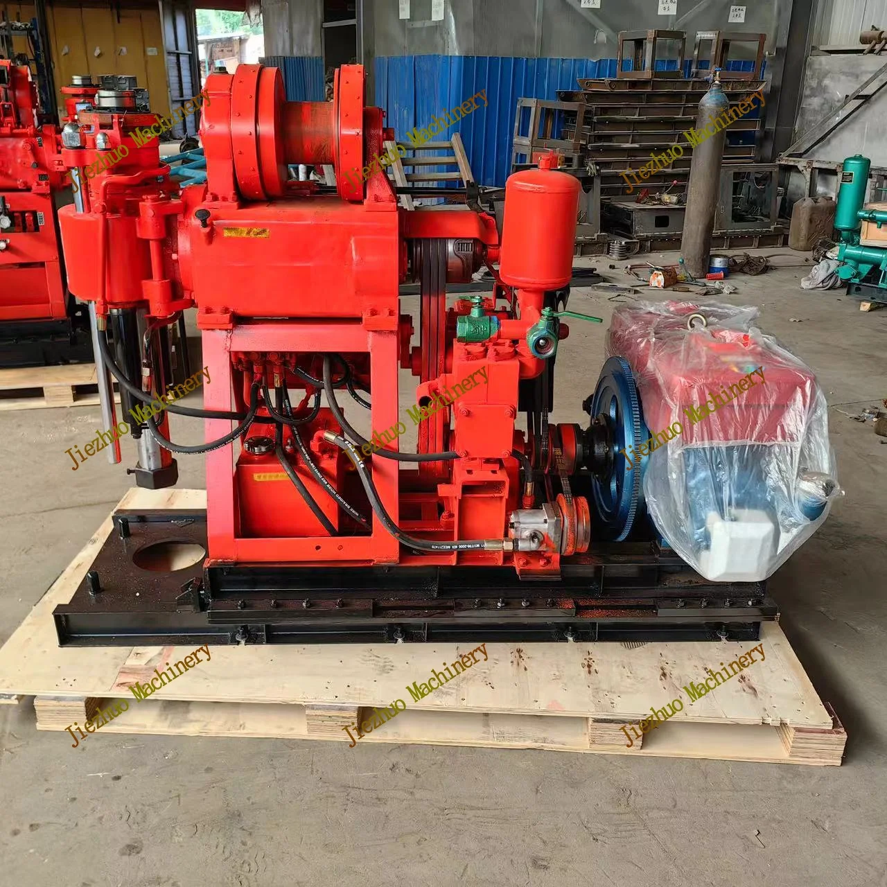 XY-200 Diesel engine Hydraulic 100m 200m Borehole Water Well Drilling Rig Machine factory price
