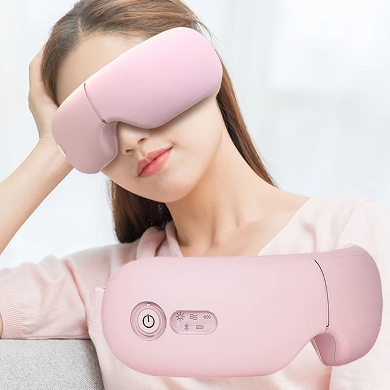 Electric Smart Airbag Vibration Eye Massager Hot Compress Music Eye Massage Relieve Fatigue Dark Circles Eye Protector