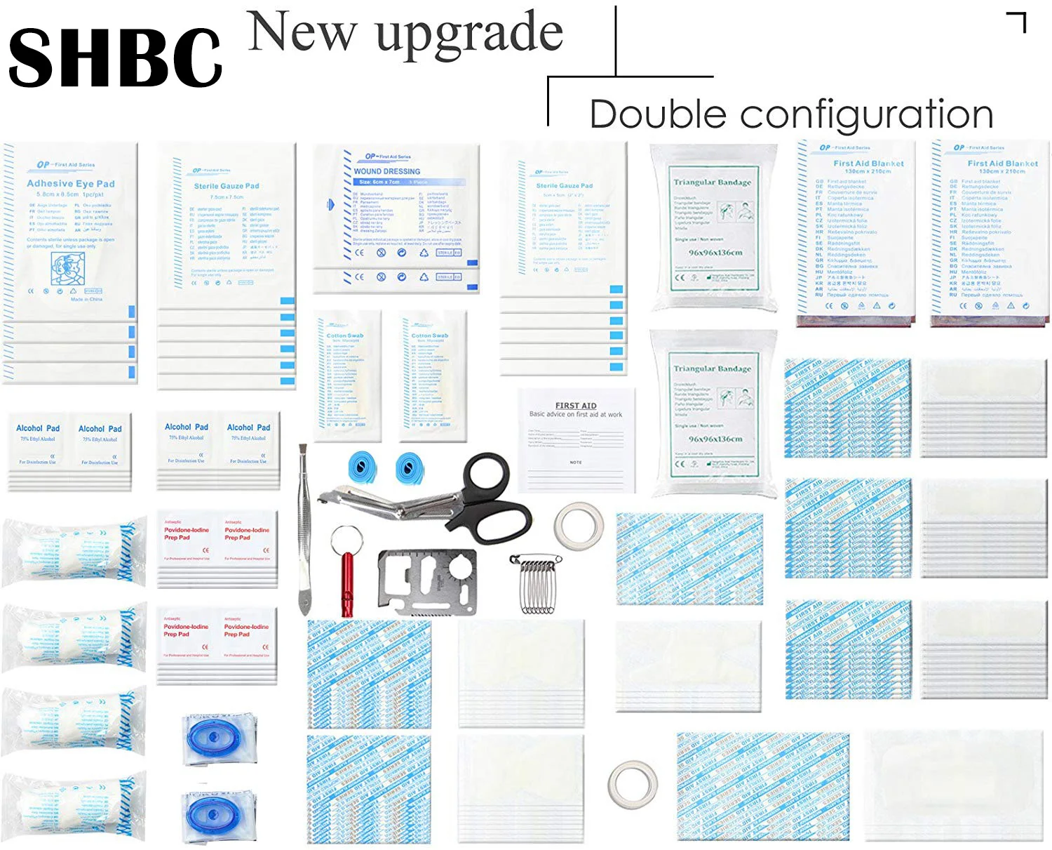 Multi-Purpose Individual IFAK Medical Kit Pouch Emergency Trauma Kit SOS for Wilderness, Trip, Cars, Hiking, Camping,