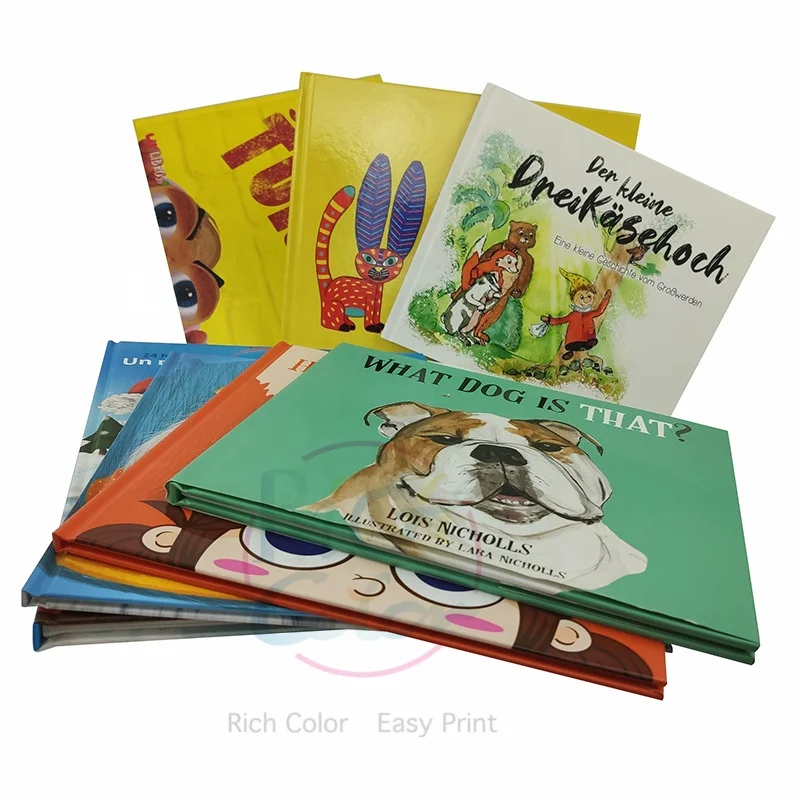 High Quality Educational Full Color Custom Print Hard Cover Kids Books Children Hardcover Book Printing With Book Jacket