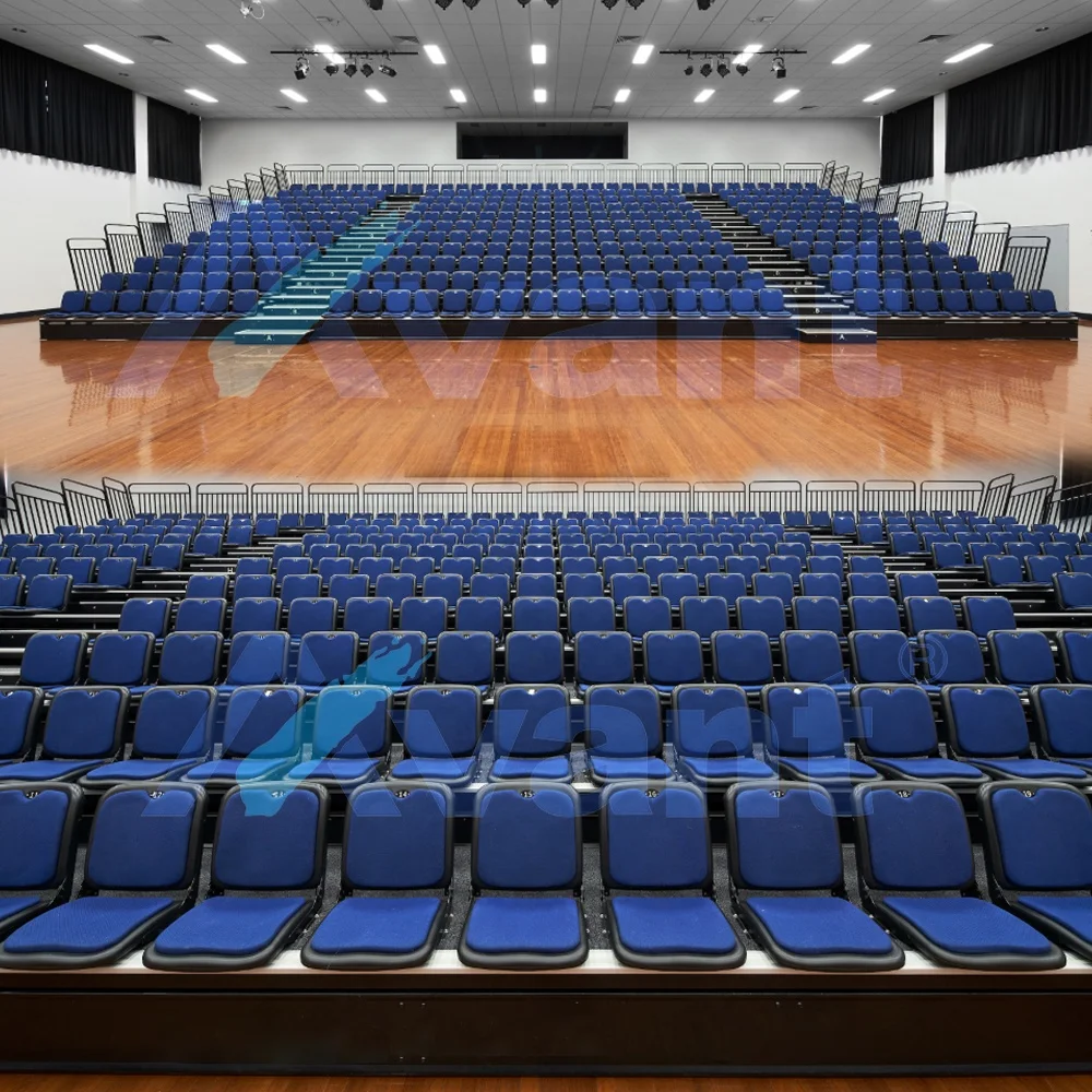 Avant Electric Folded Tribune Indoor Telescopic Event Bleachers Retractable Gym Stadium Chair Auditorium/Theater/Stadium Seating