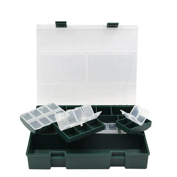 Selco high quality multi-function carp fishing tackle box with 6 small boxes carp box