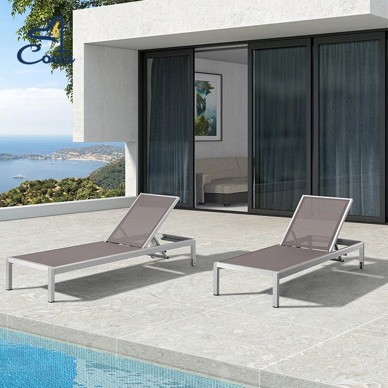 Anti-UV Sun Loungers Sale Hanging Chaise Outdoor Chair Patio Garden Sunbeds Pool Chairs Grey Lounger