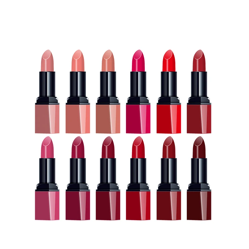 Romantic Bird Unique Geometry Container Velvet waterproof Woman Cosmetics Lipstick Sexy matte Vegan OEM ODM non-sticker lipstick