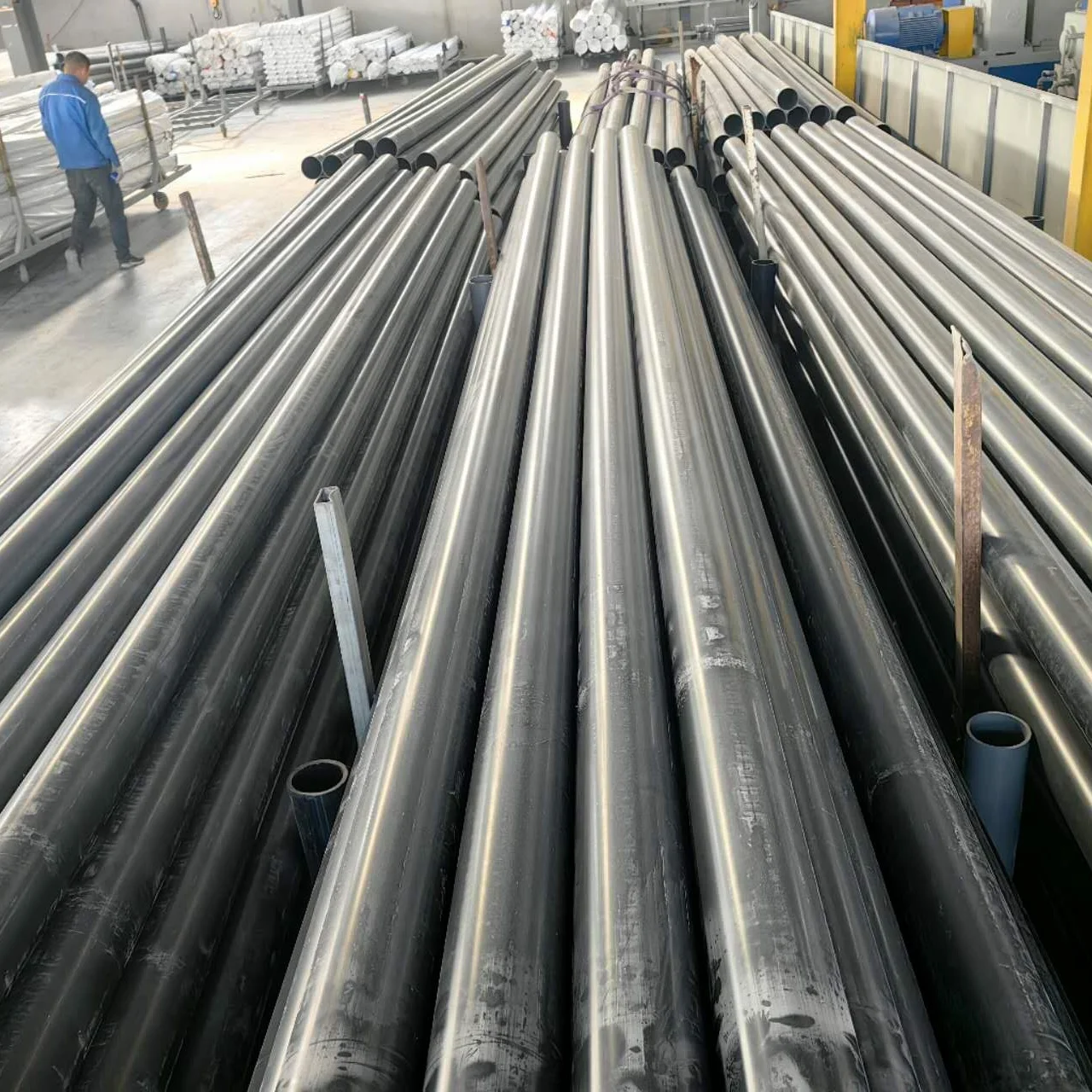 DIN Standard PVC straight pipes size20mm to 630mm with PN10 or PN 16 working pressure