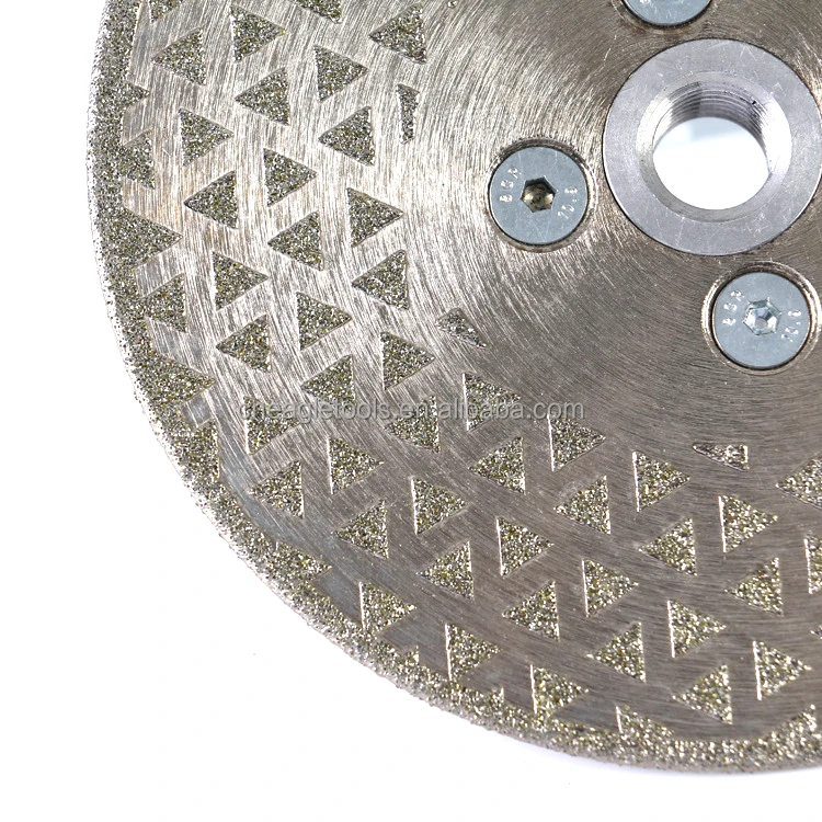 Marble porcelain granite artificial stone electroplated double-sided triangle star high quality diamond cutting disc