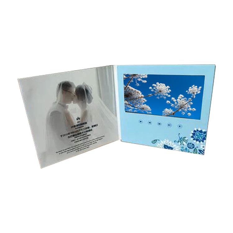 7 inch screen A5 high end corporate video brochure display videocard promotional video cards company magazine
