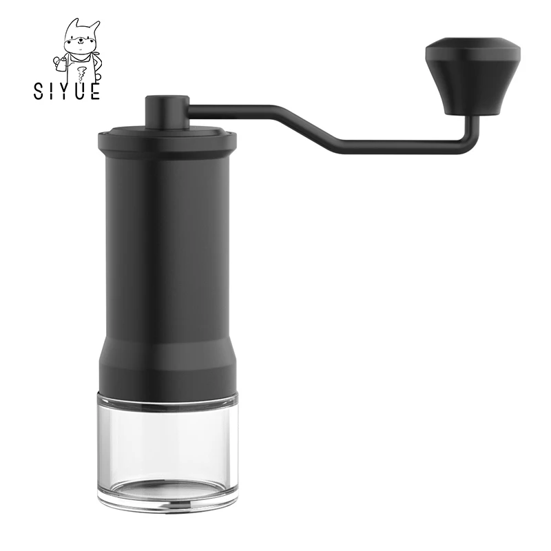 SIYUE Adjustable Portable Manual Coffee Grinder Newest Arrival Stainless Steel Burr Hand Espresso Machine Gift Set Box 9142