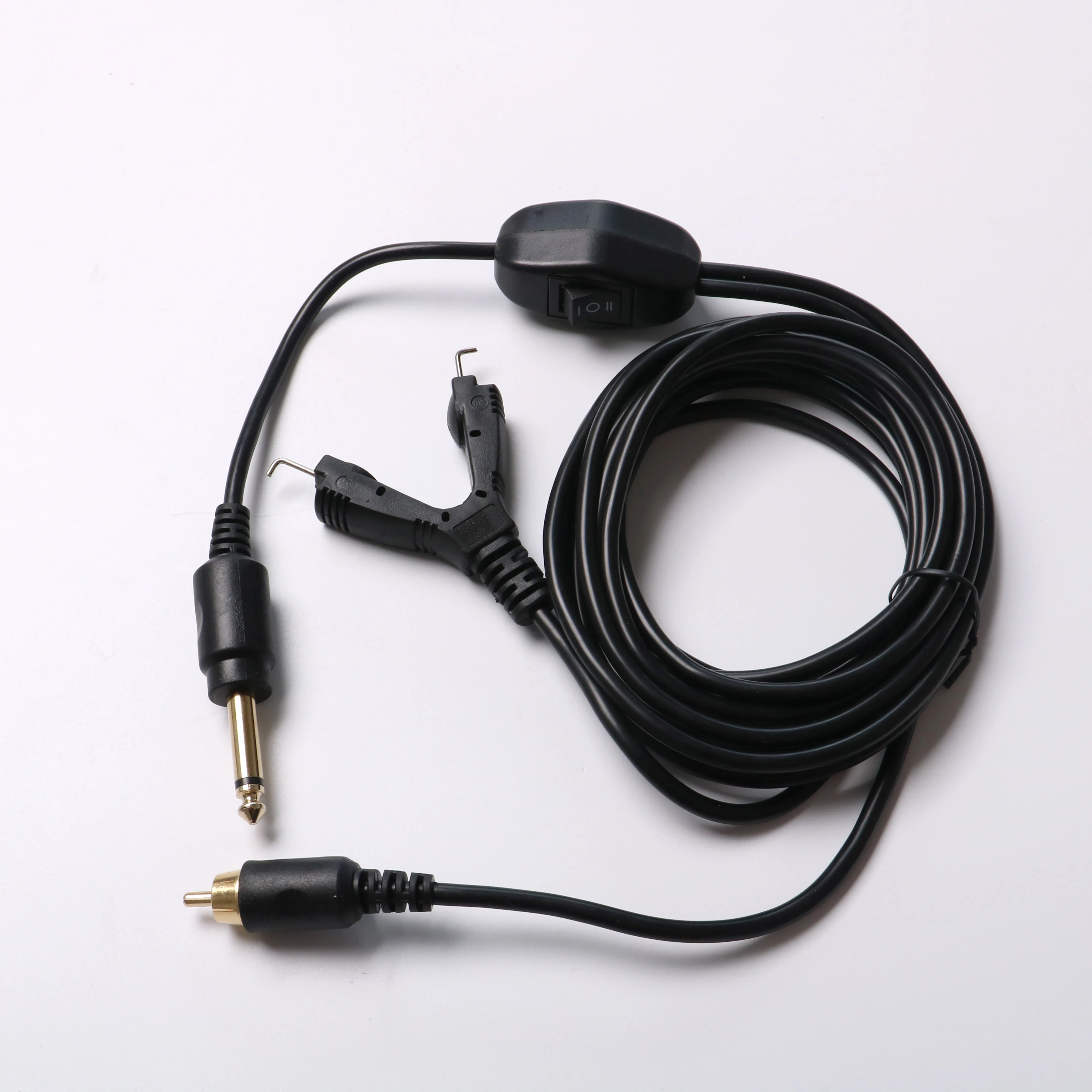 Tattoo Machine RCA Clipcord  Quality Tattoo Power Supply Cable Silicone Dual Clip Cord