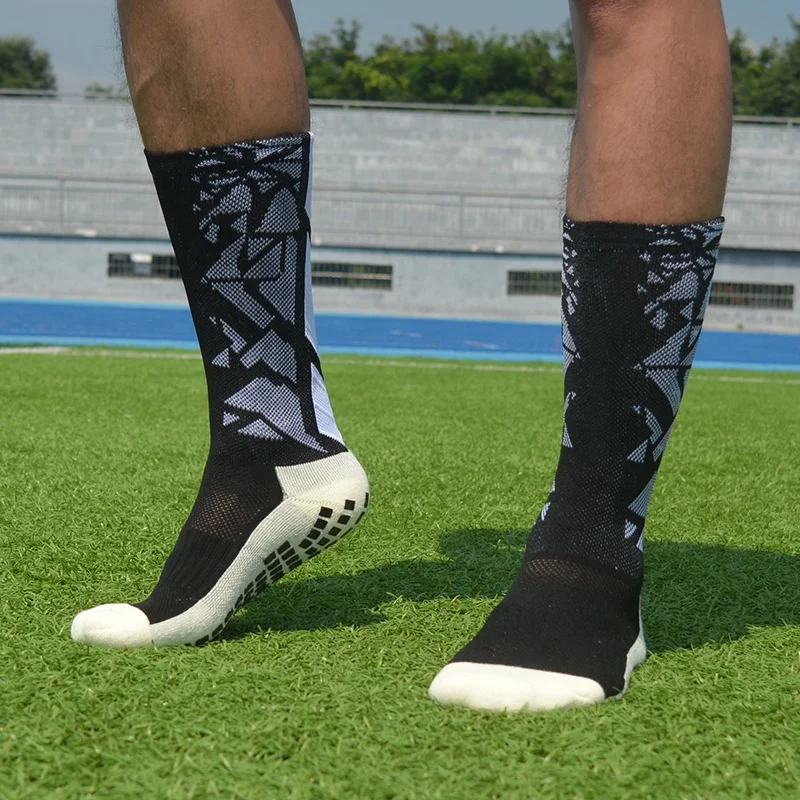 Sports Socks Anti-Slip Football Socks Thickened Breathable Football Socks Men Women Outdoor Running Cycling
