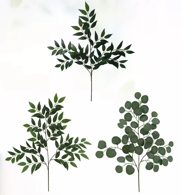 Artificial Plant Branches Eucalyptus Leaves Christmas Home Decoration