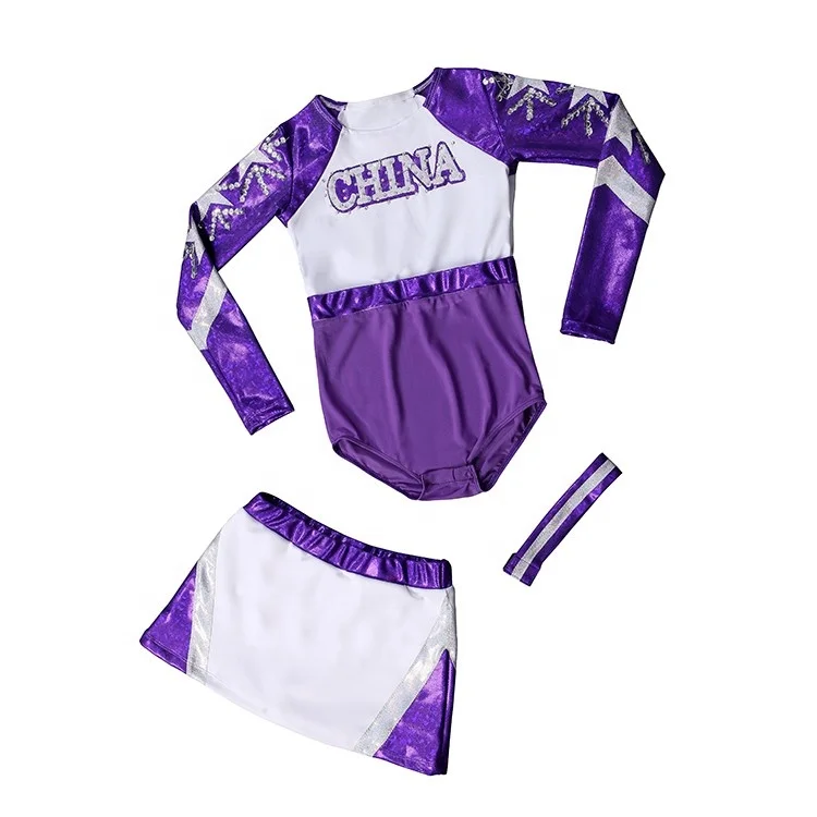 Competition Performance Studio Wear Wholesale Customized Design Cheerleader Uniforms Crop Top Cheer Kids
