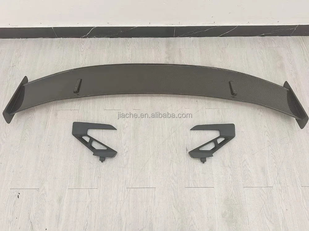 Carbon Fiber FRP Rear Lip Spoiler Trunk Wings With Bracket for Audi R8 2013-2022 Rear Boot Spoiler Car Styling