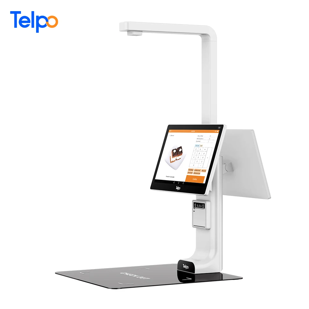 Telpo C50 No Barcode Requirement AI Food Recognition Vision Touchless Checkout System